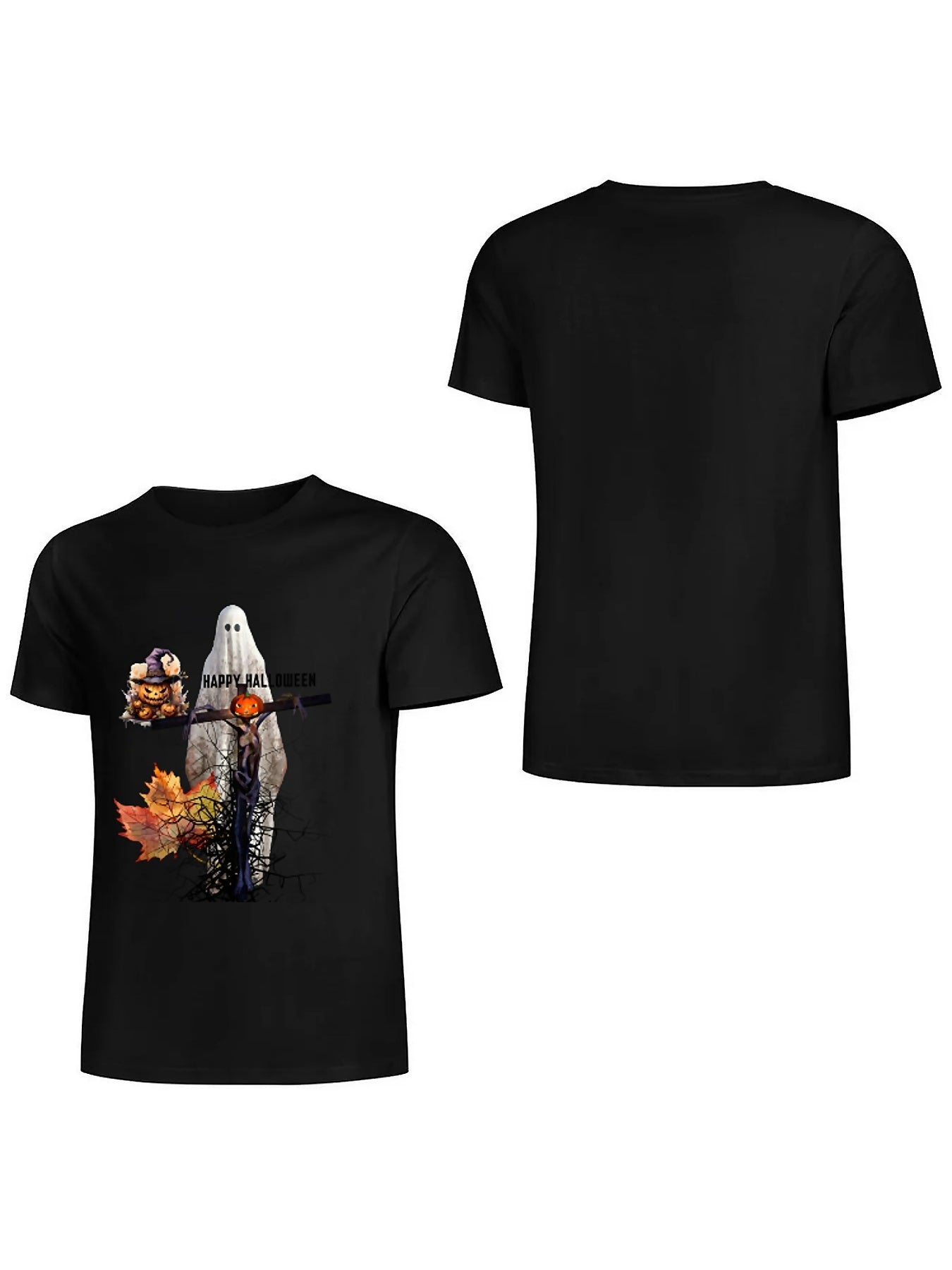 Earkoha Graphic T Shirts for Women Summer Casual Halloween Printed Tee Cotton Tops Loose Fit