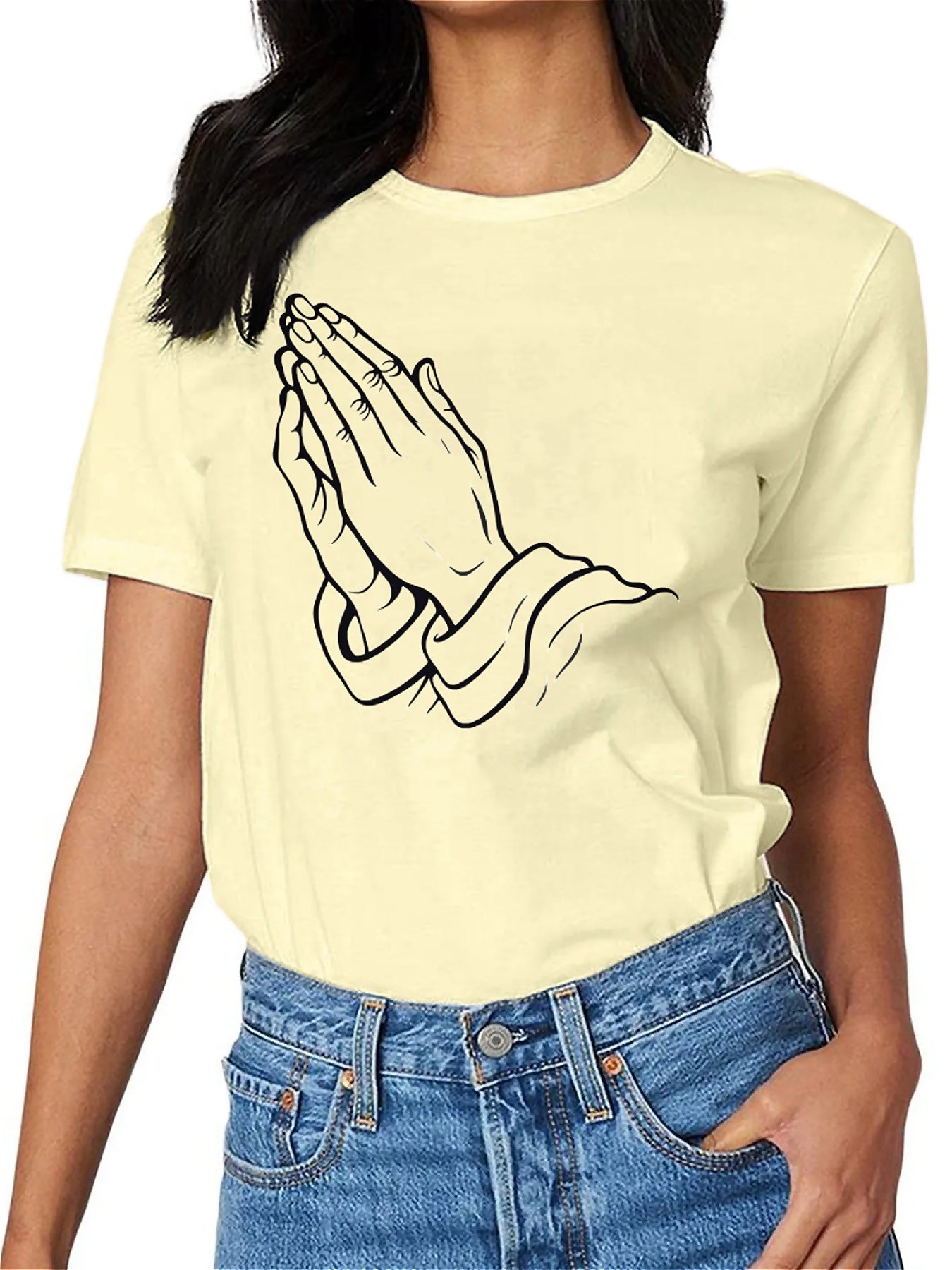 Earkoha Graphic T Shirts for Women Summer Casual Halloween Printed Tee Cotton Tops Loose Fit