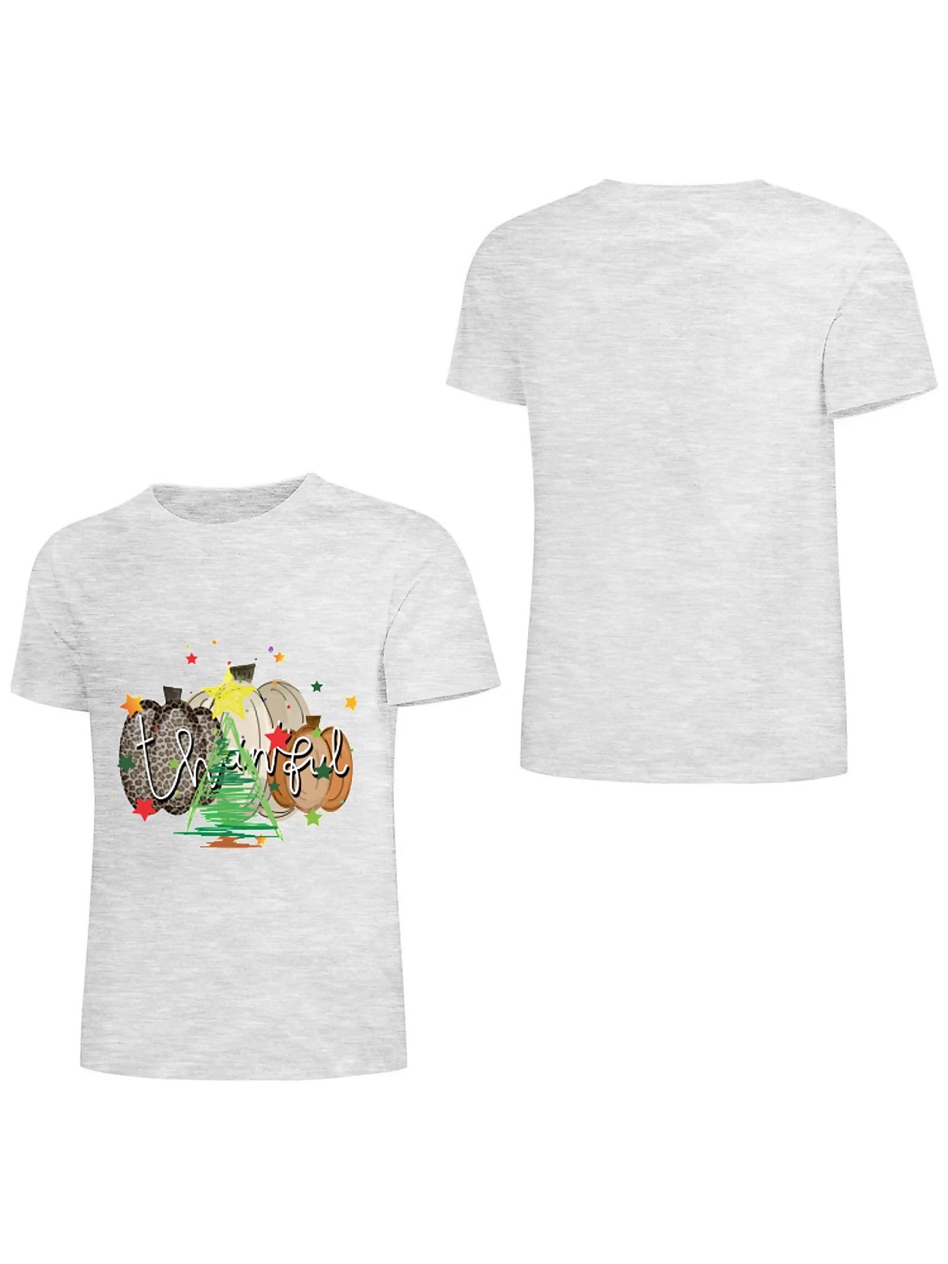 Earkoha Graphic T Shirts for Women Summer Casual Halloween Printed Tee Cotton Tops Loose Fit