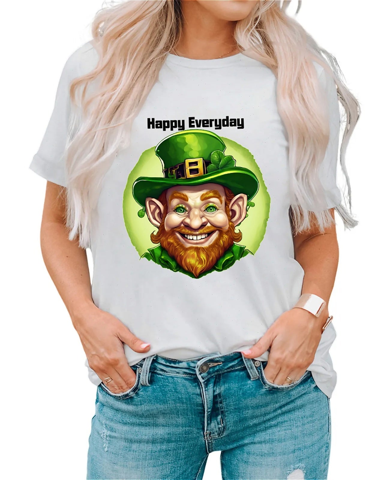 Earkoha Graphic T Shirts for Women Summer Casual Halloween Printed Tee Cotton Tops Loose Fit