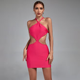 Strappy Sleeveless Mini Cut Out Bandage Dress