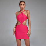 Strappy Sleeveless Mini Cut Out Bandage Dress
