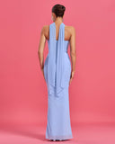 Strapless Ruched Mesh Three-piece Set