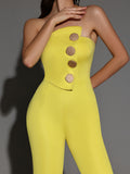 Yellow Jumpsuit FA50136