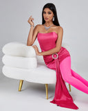 Strapless Draped Corset Dress