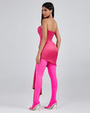 Strapless Draped Corset Dress