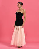Strapless Vintage Evening Dress