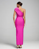 One Shoulder Crystal-Embellished Bandage Dress