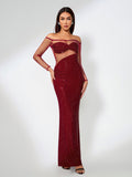 Wine Red Dress FR2721