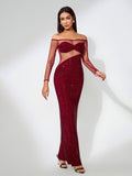 Wine Red Dress FR2721