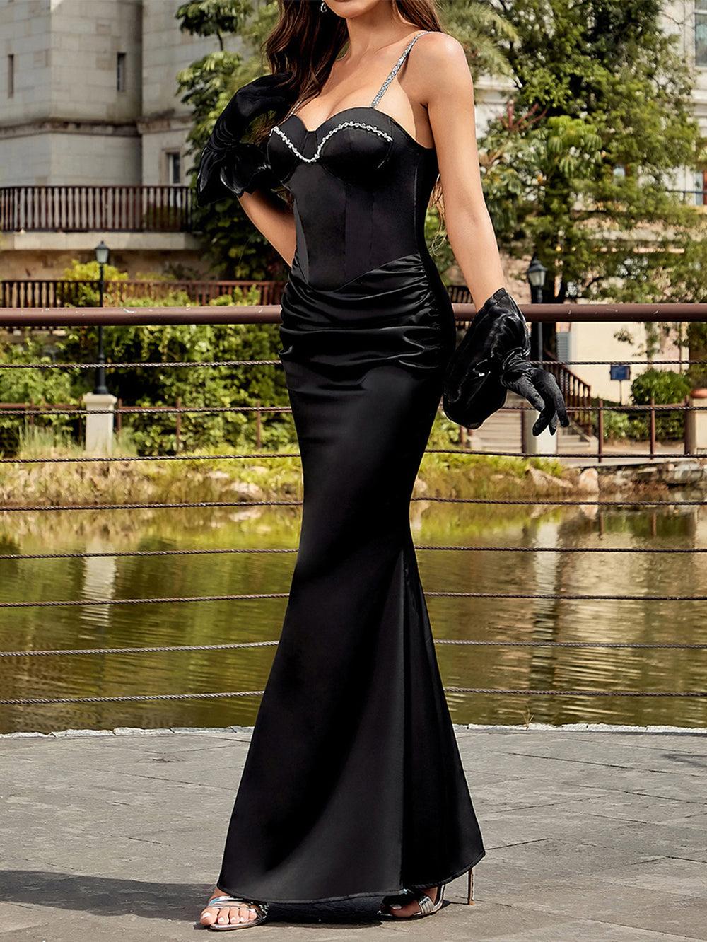 Black Bodycon Dress HB00381
