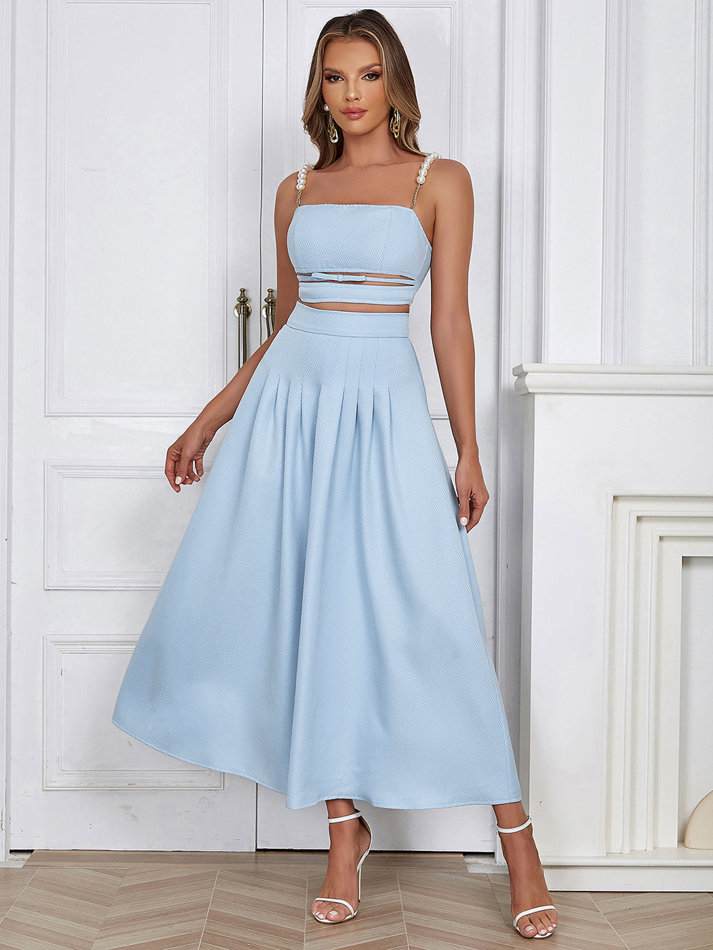 Light Blue Bodycon Set HB02620