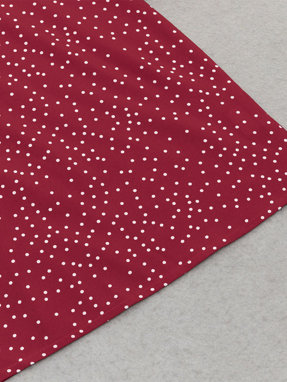 Round Neck Polka Dots Mini Bodycon Dress HB100073
