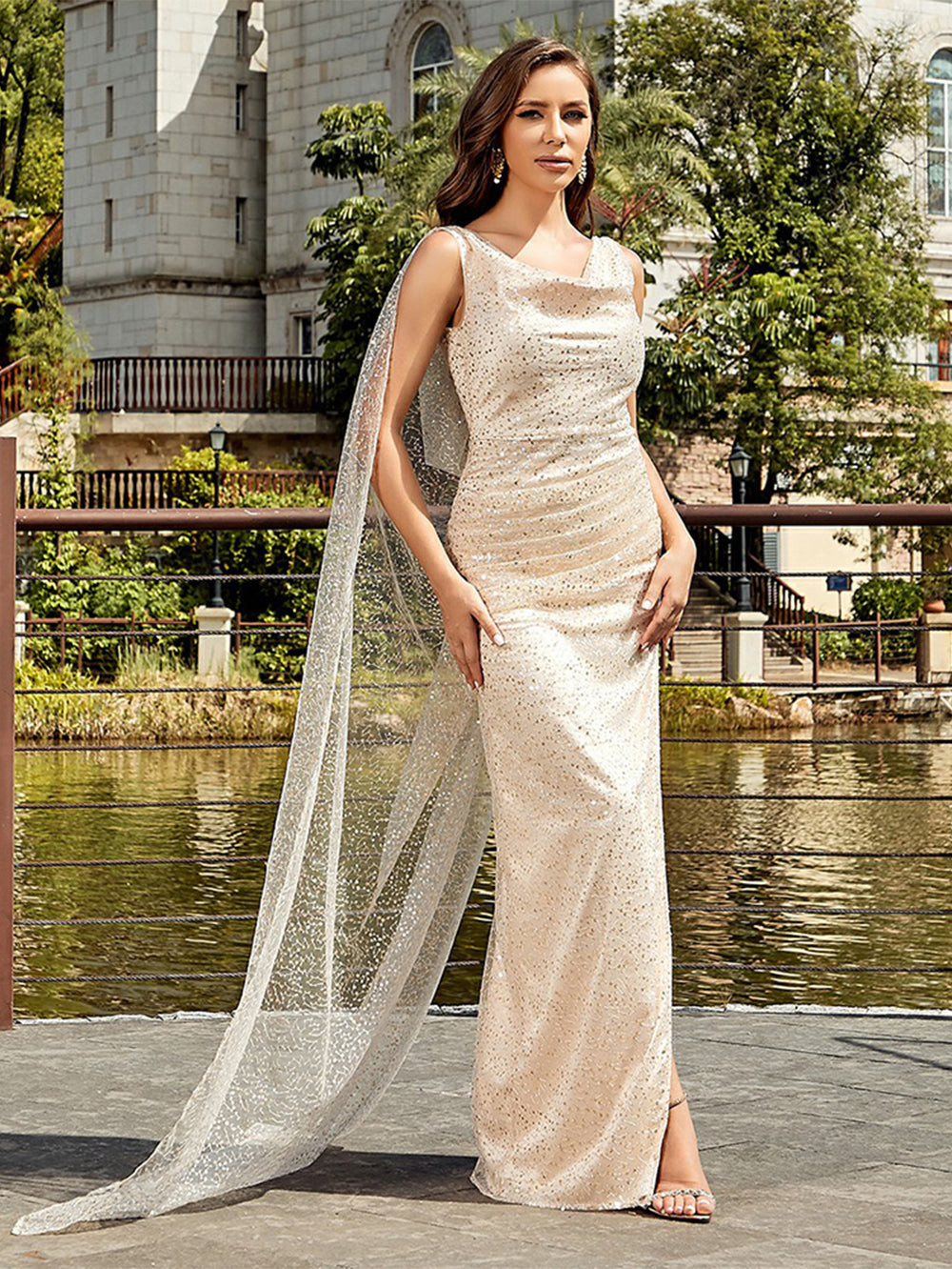 Apricot Bodycon Dress HB100092