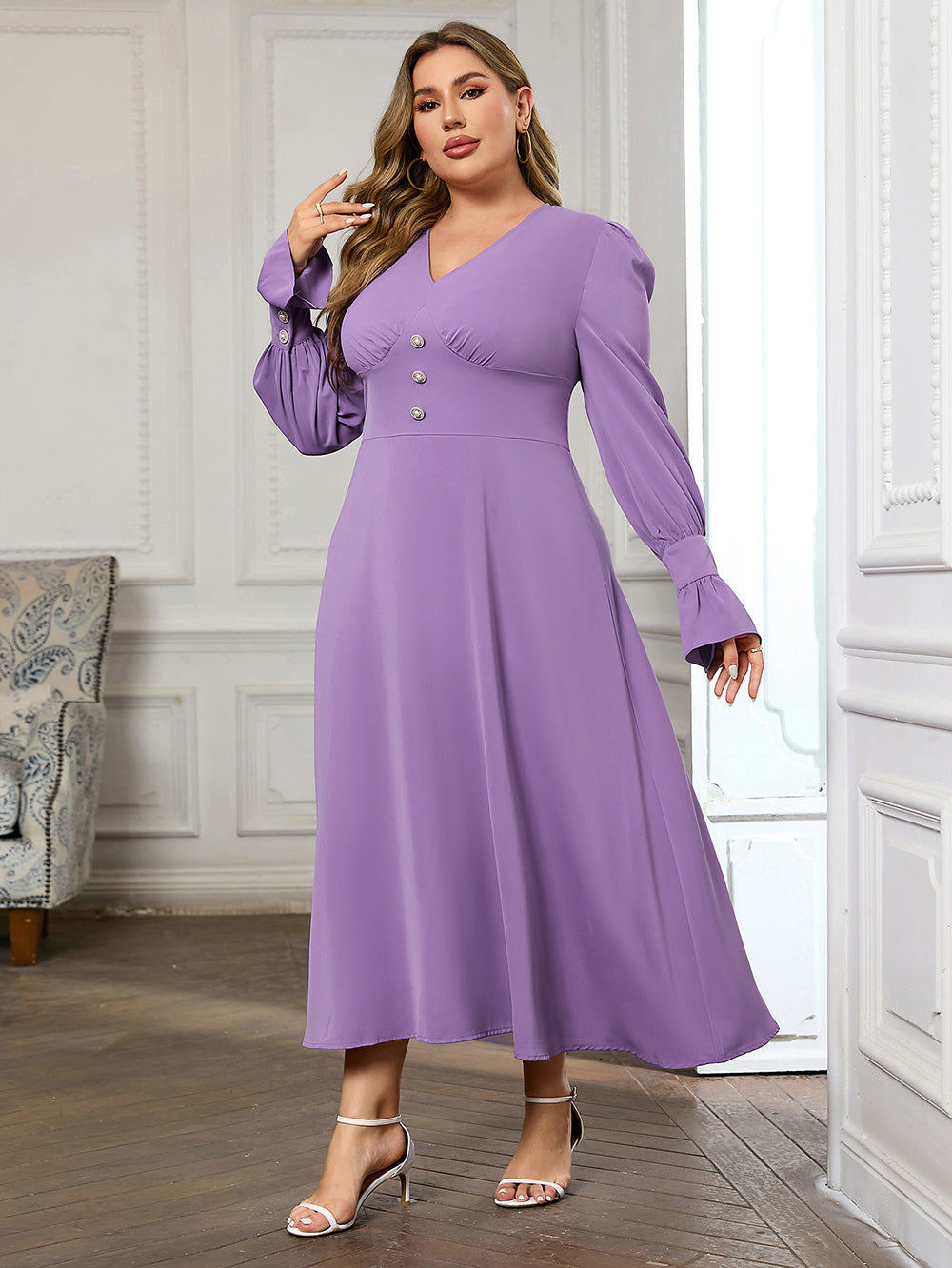 Purple Bodycon Dress HB100471