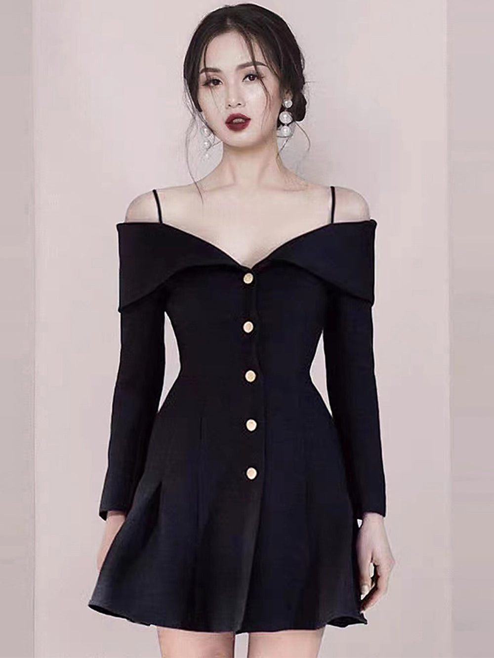 Black Bodycon Dress HB6998