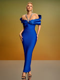 Royal Blue Bandage Dress HL10102