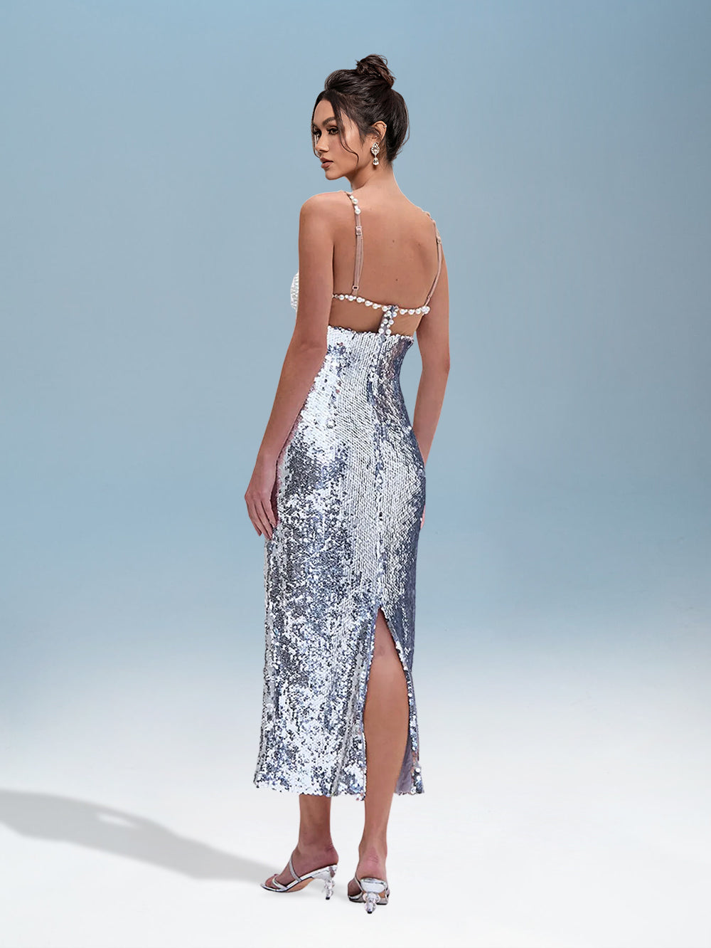 Silver Bandage Dress HL10214