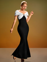 Black White Bandage Dress HL10316