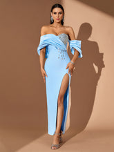 Blue Bandage Dress HL10505