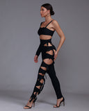 Asymmetric Cut-out Knot Jumpsuit