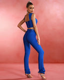 Blue Bustier Structured Bandage Set