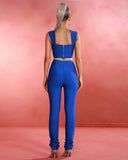 Blue Bustier Structured Bandage Set