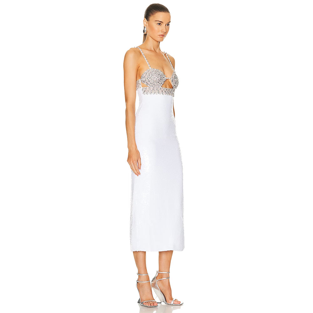 White Bodycon Dress HL9521
