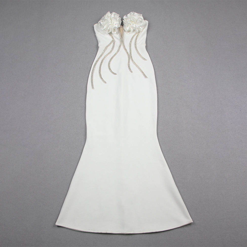 White Bandage Dress HL9557