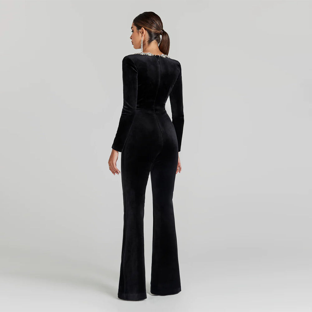 Black Bandage Jumpsuit HL9558