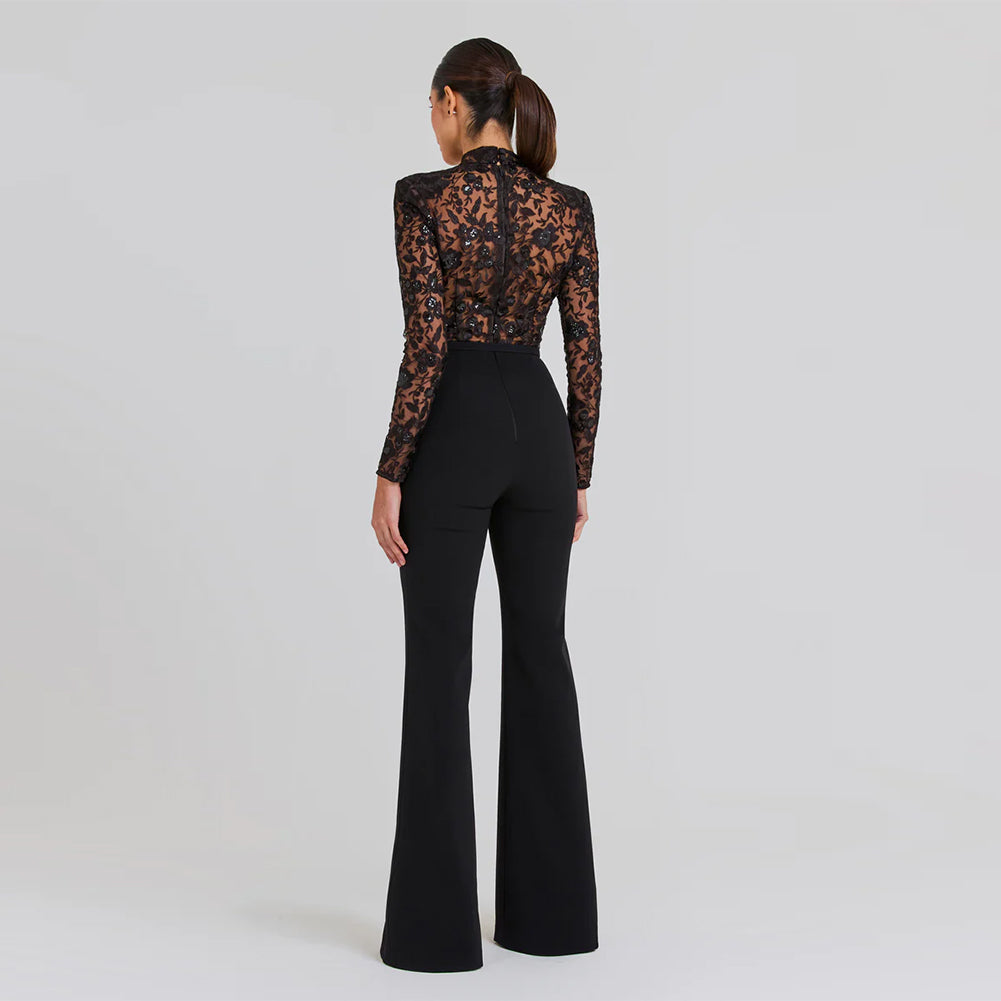 Black Bandage Jumpsuit HL95621