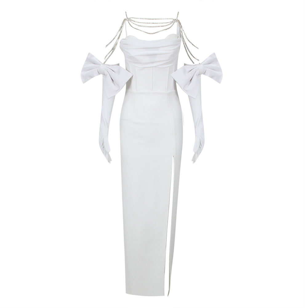 White Bandage Dress HL9563