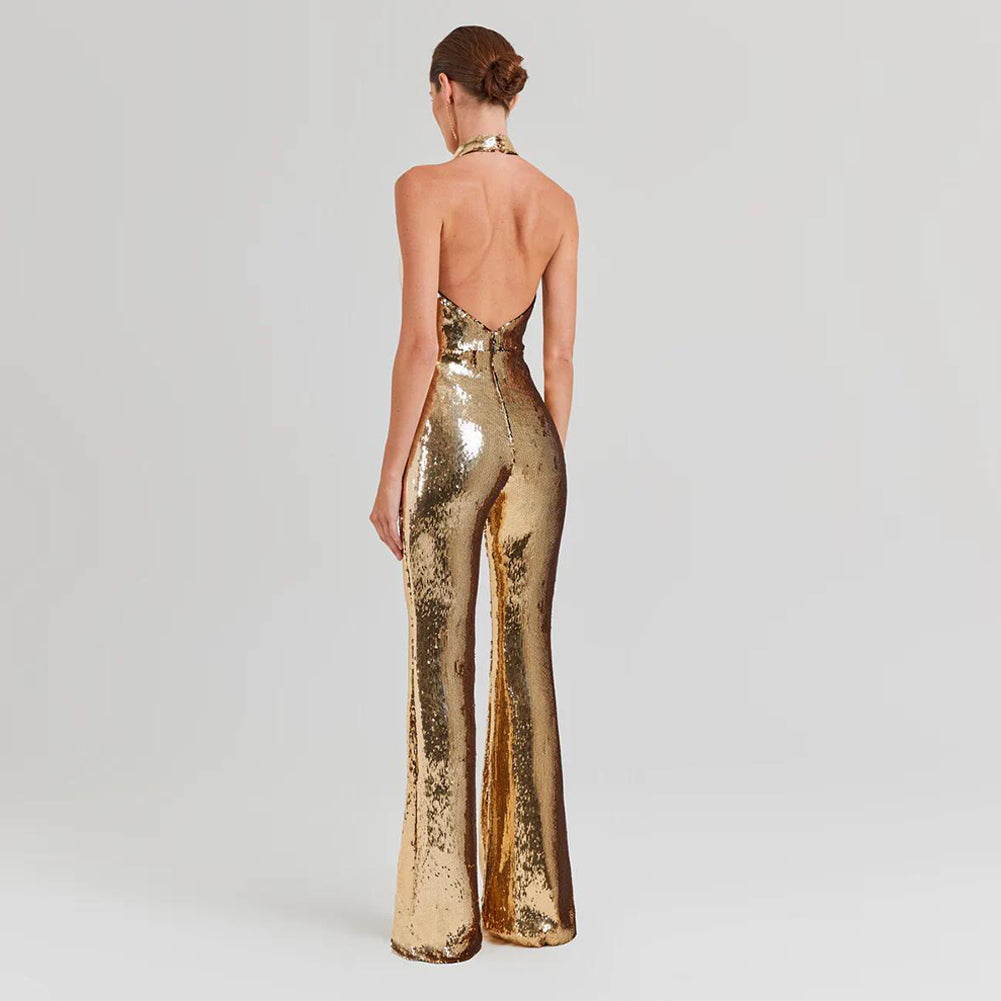 Gold Jumpsuit HL9569