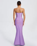 Pearl Detail Maxi Mermaid Bandage Dress