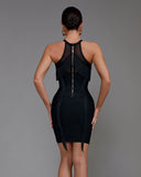 Tassel Mesh Mini Bandage Dress