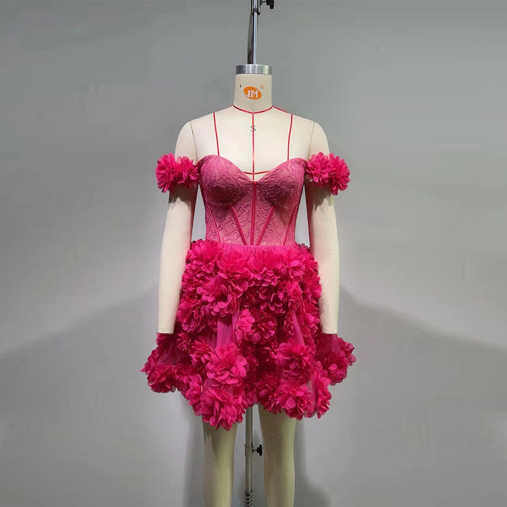 Rose Red Bodycon Dress HT10120