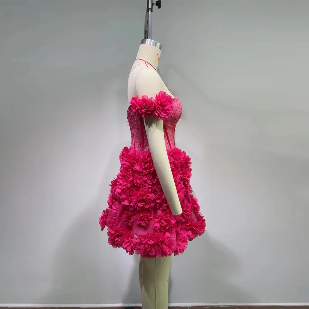 Rose Red Bodycon Dress HT10120