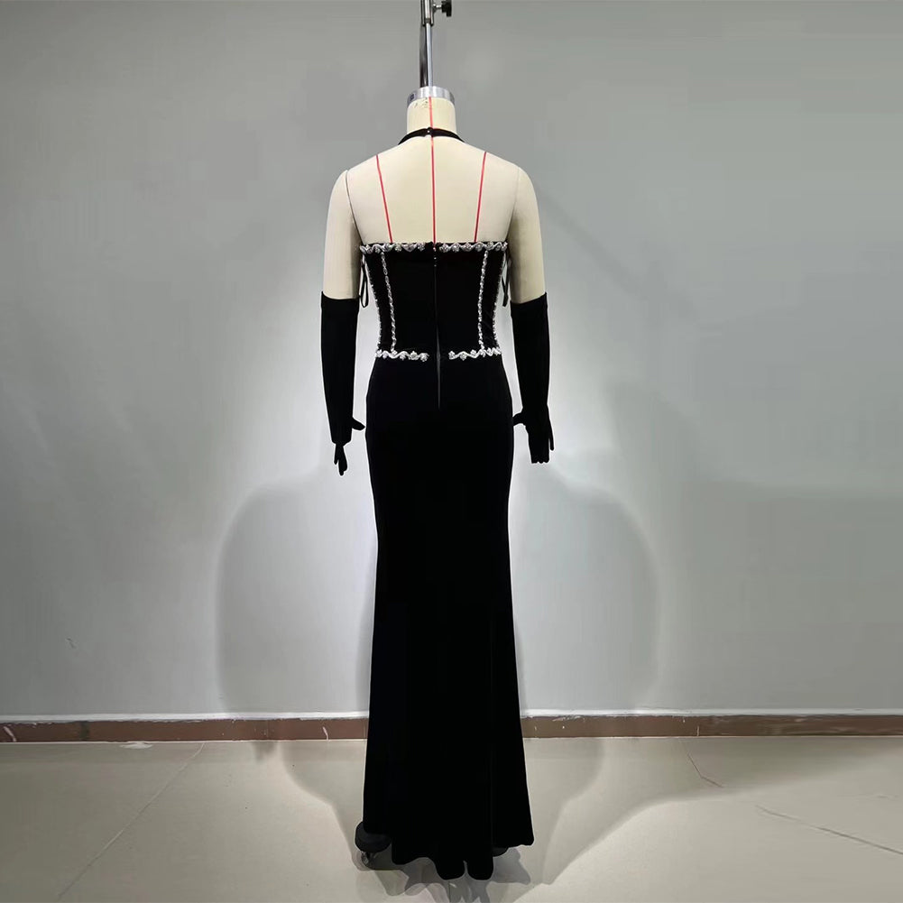 Black Bodycon Dress HT1075