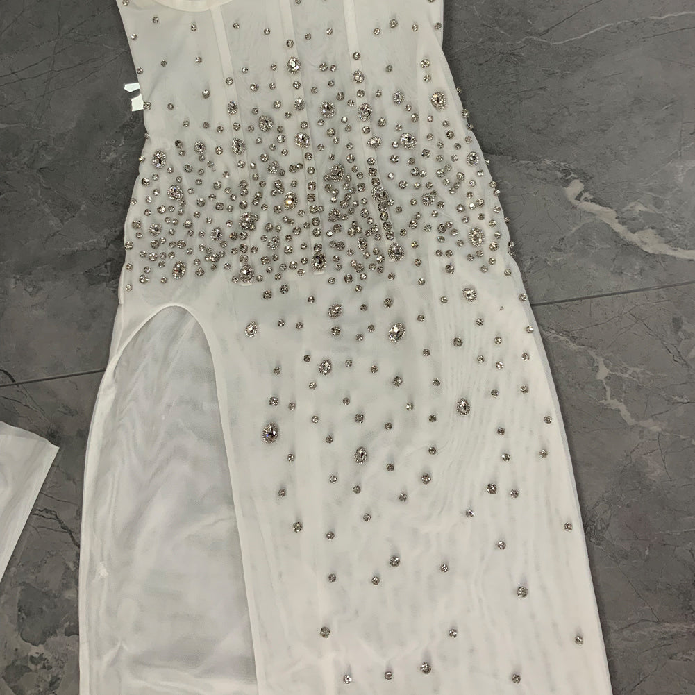 White Bodycon Dress HT1077