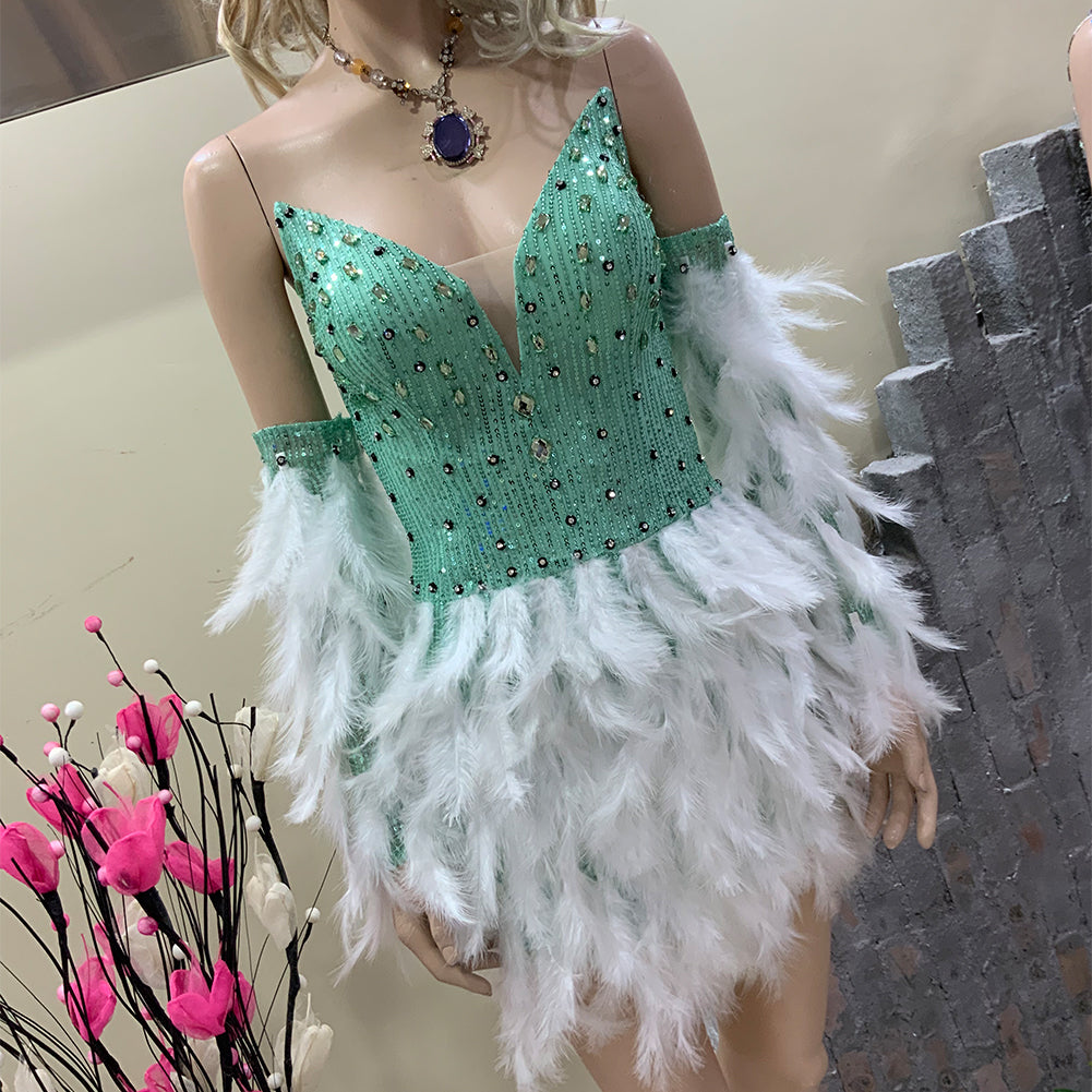 Mint Green Bodycon Dress HT1111