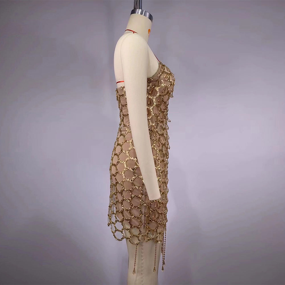 Gold Bodycon Dress HT20150