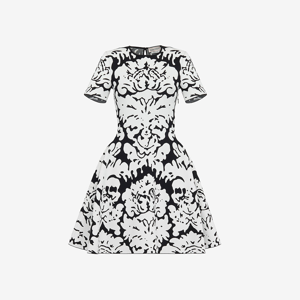 Black White Bodycon Dress HT24002