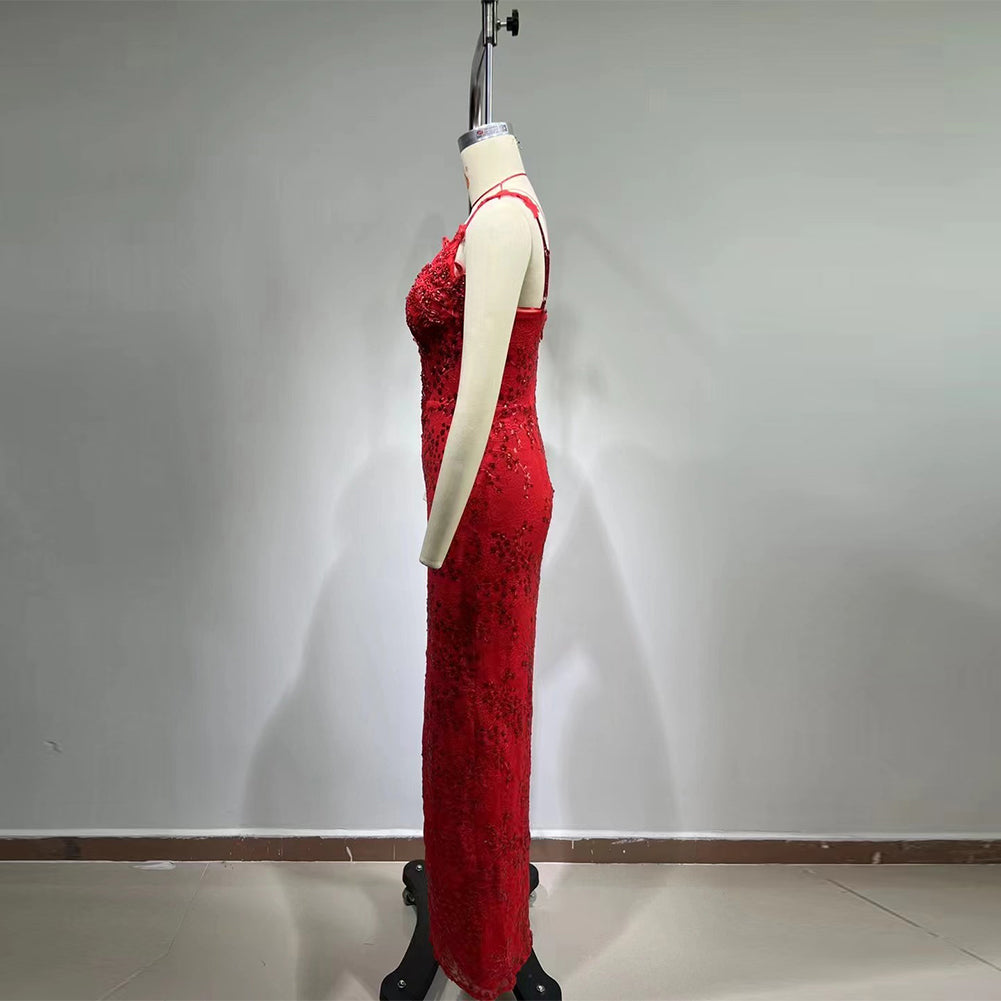 Red Bodycon Dress HT965