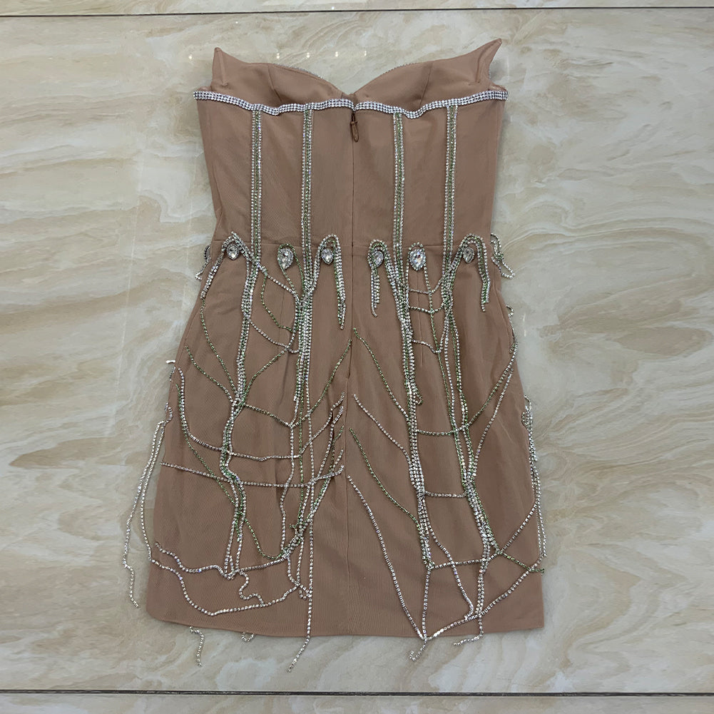 Apricot Bodycon Dress HT978