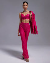 Fuchsia Lace 3-Piece Set