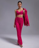 Fuchsia Lace 3-Piece Set