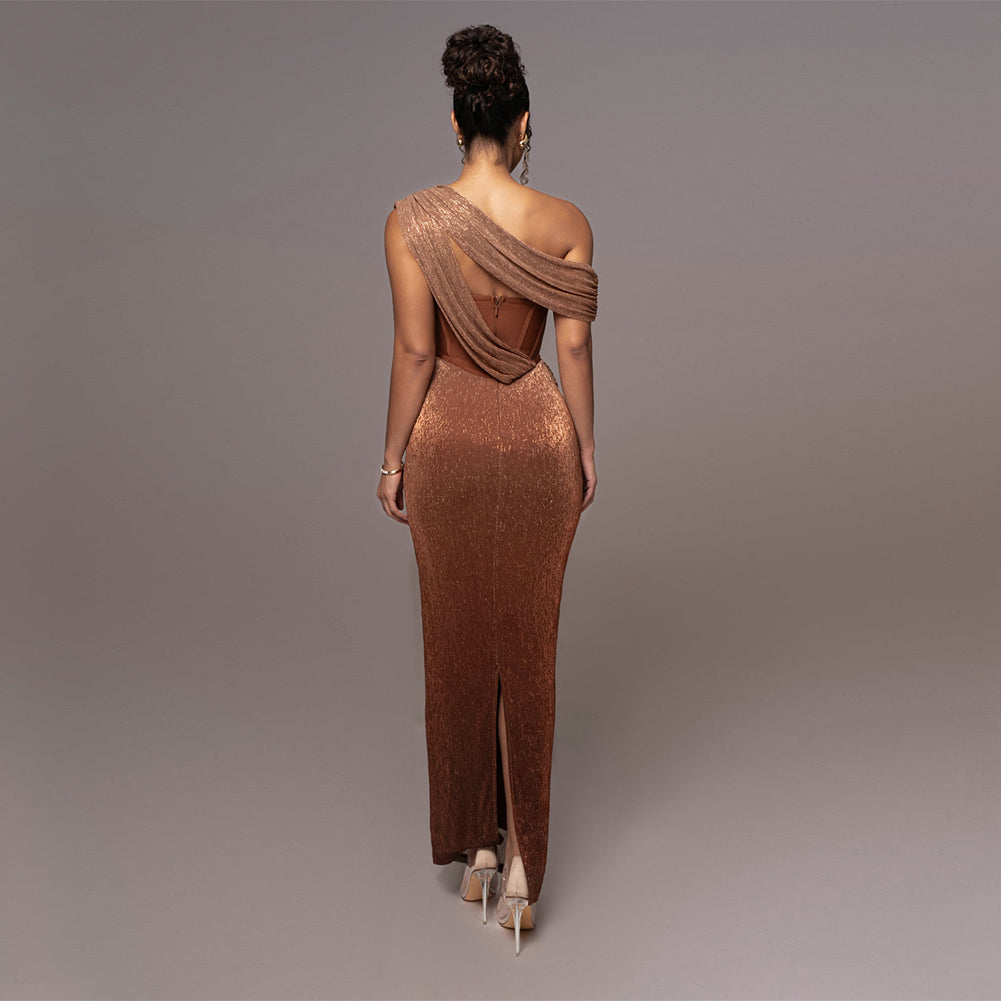 Dark Brown Dress KLYF1081