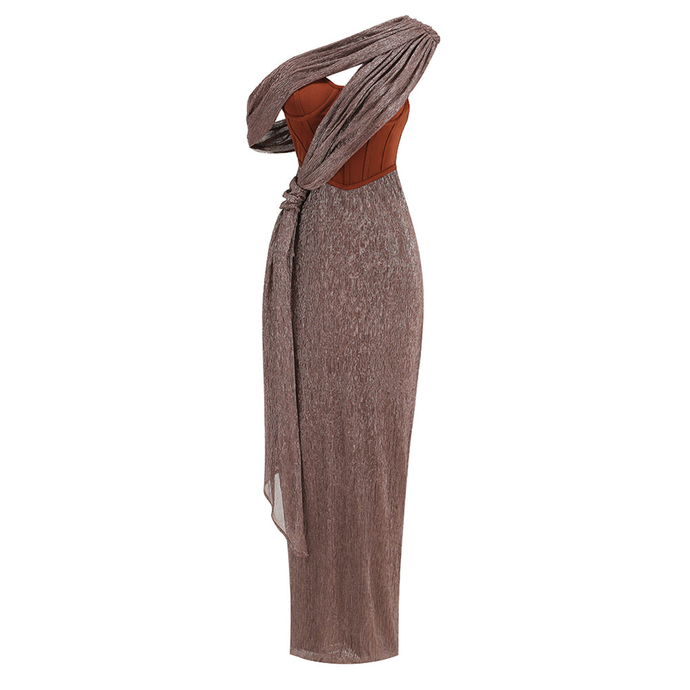 Sleeveless Splicing Maxi Dress KLYF1081
