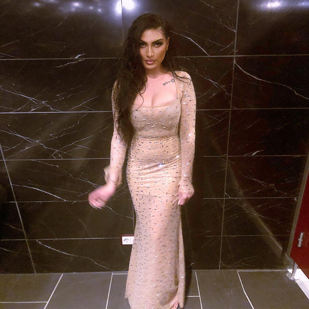 Apricot Dress KLYF1084
