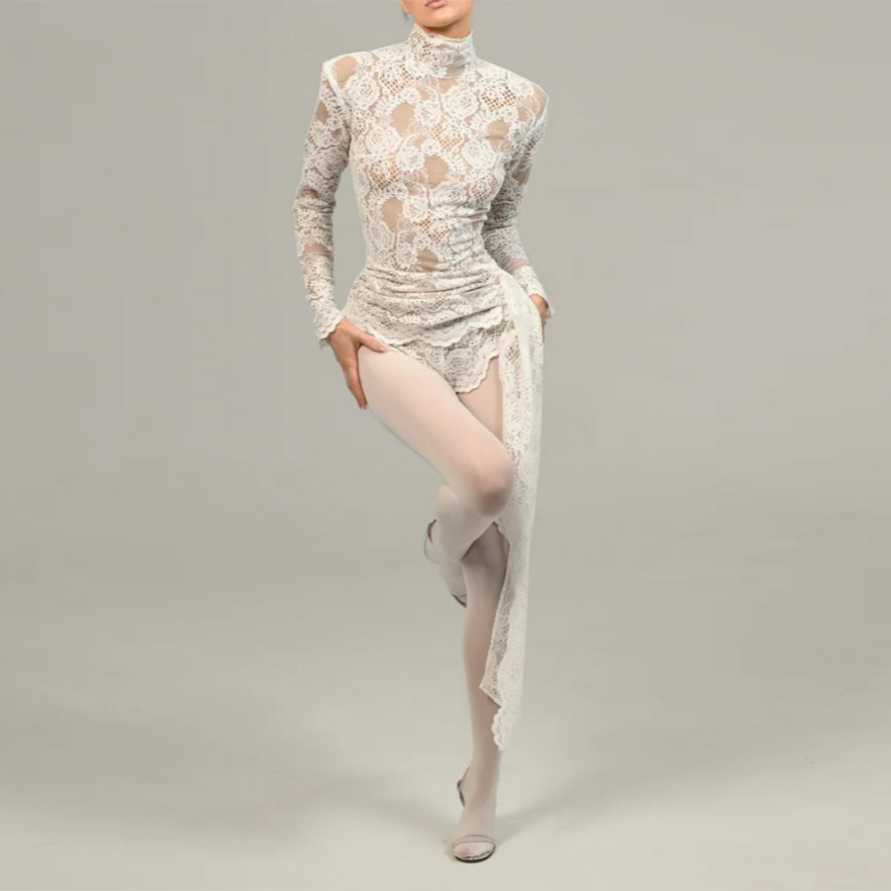 White Floral Lace Jumpsuit